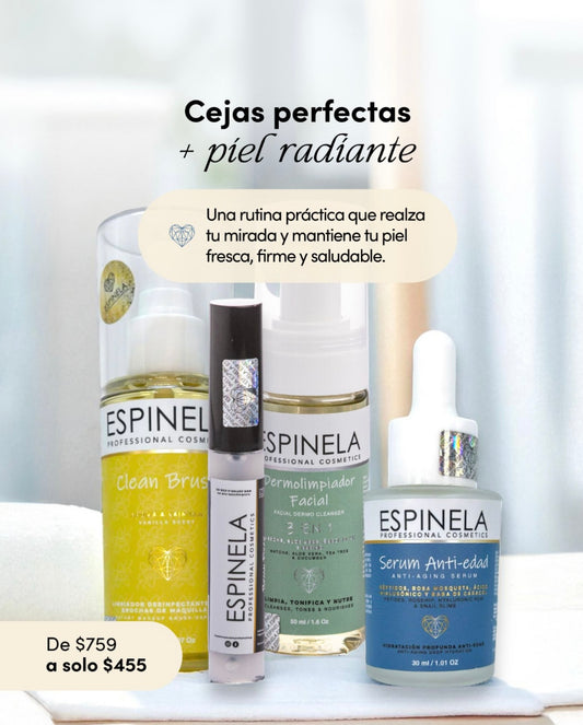 Kit piel sana, mirada perfecto y brochas limpias