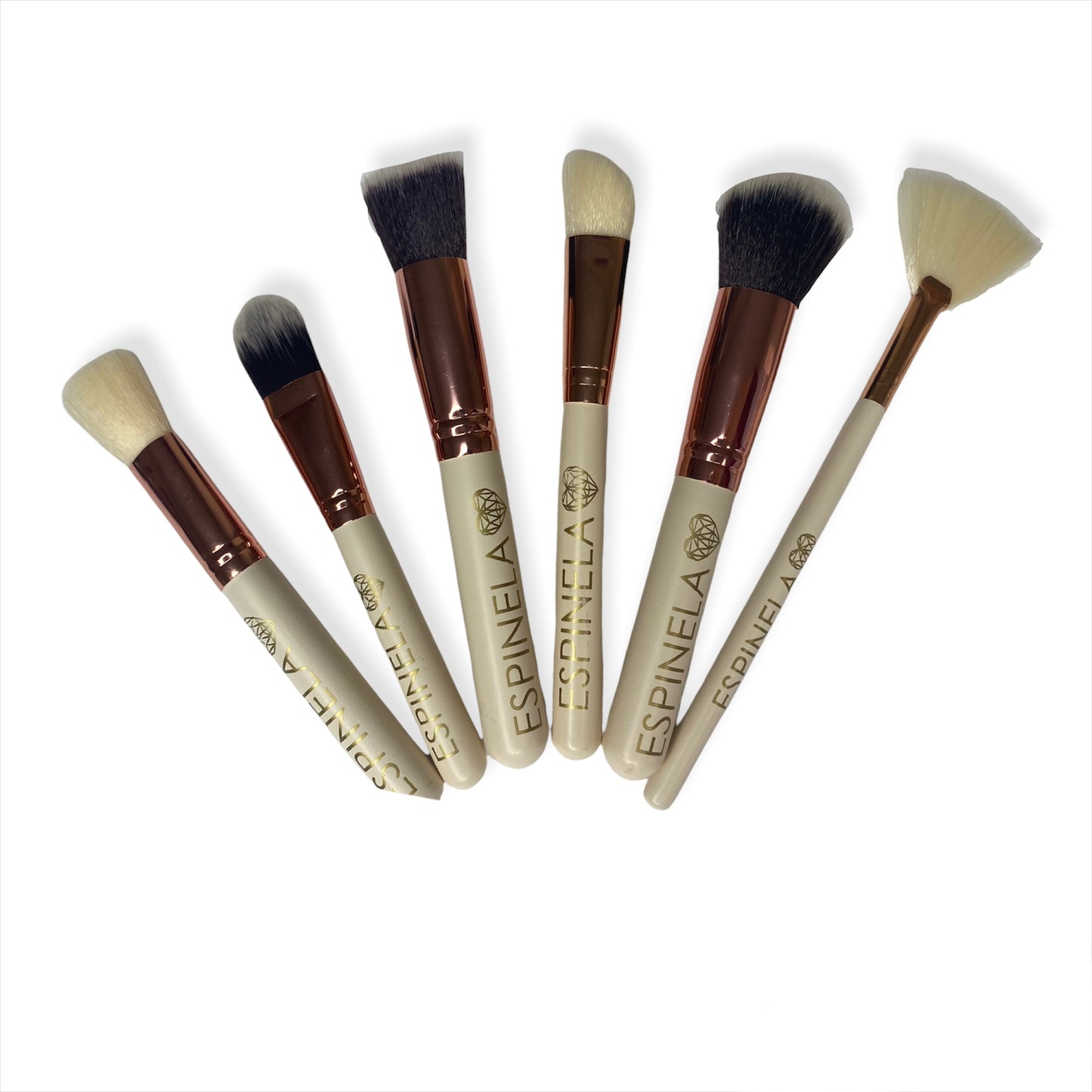 Brochas de maquillaje + cosmetiquera