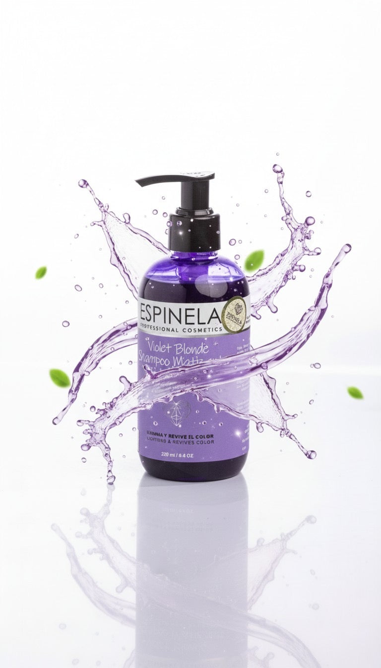 Violet blond shampoo matizante