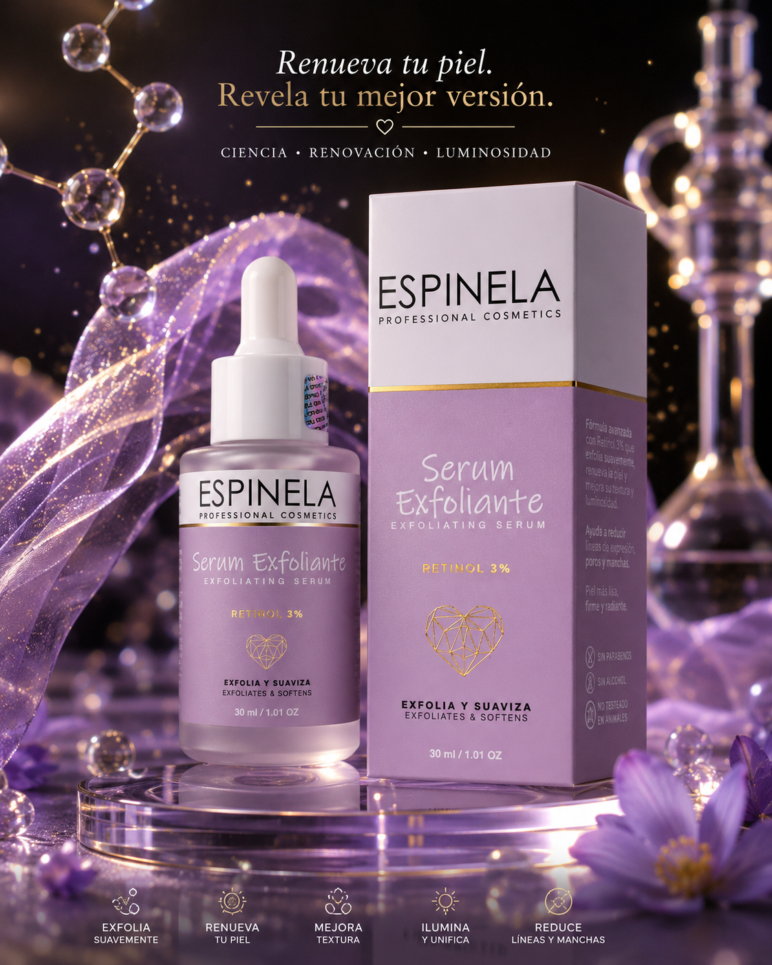 serum exfoliante 3% retinol