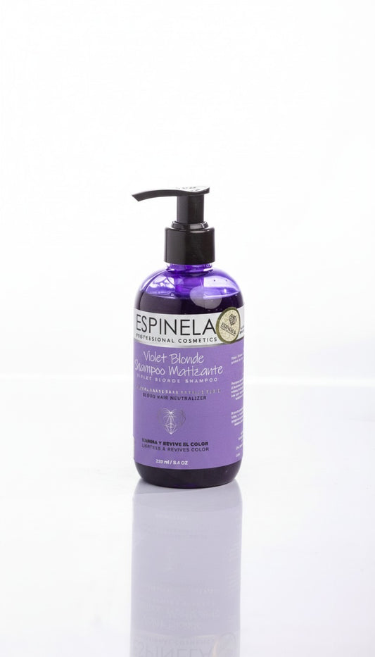 Violet blond shampoo matizante
