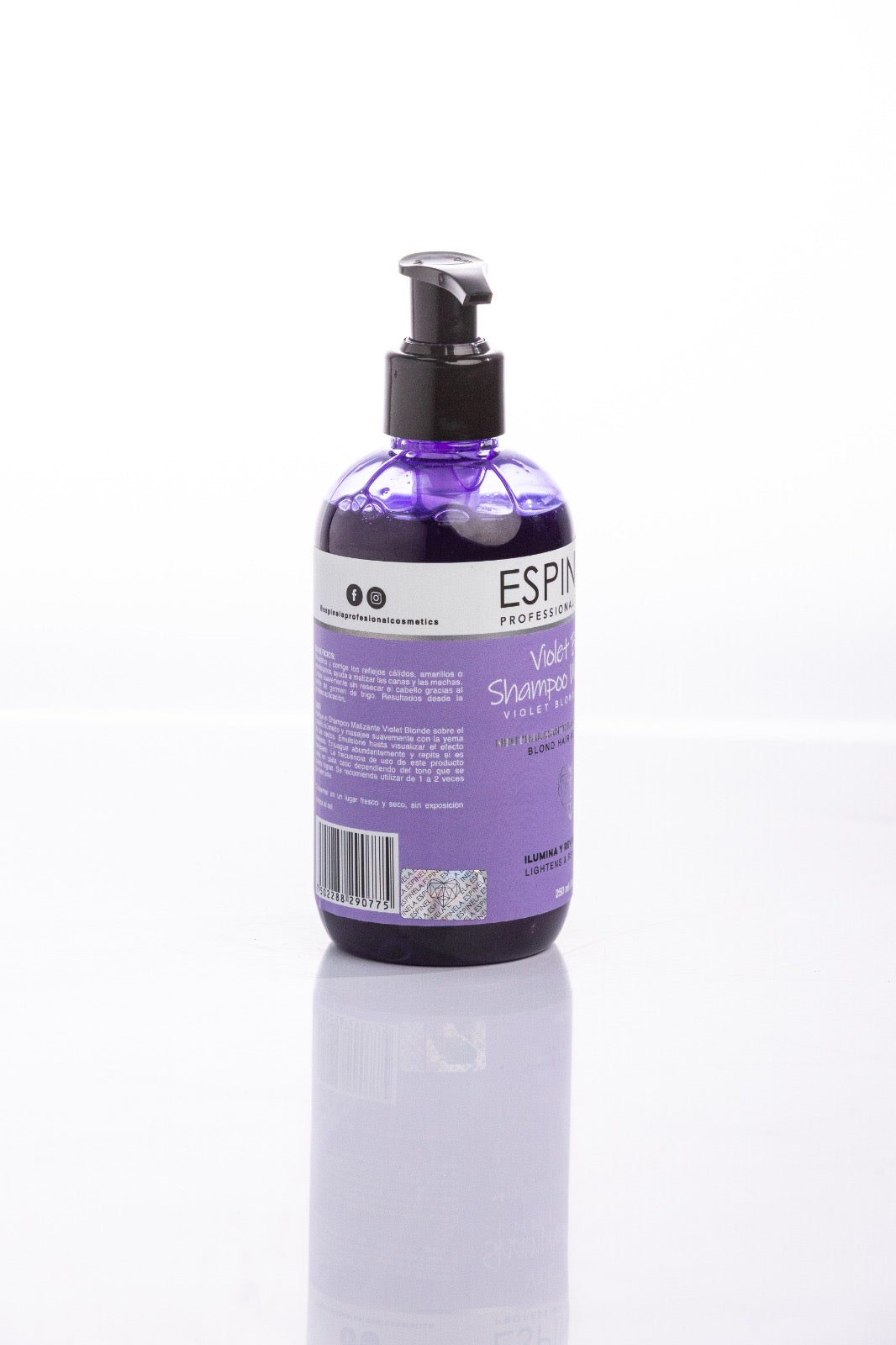 Violet blond shampoo matizante