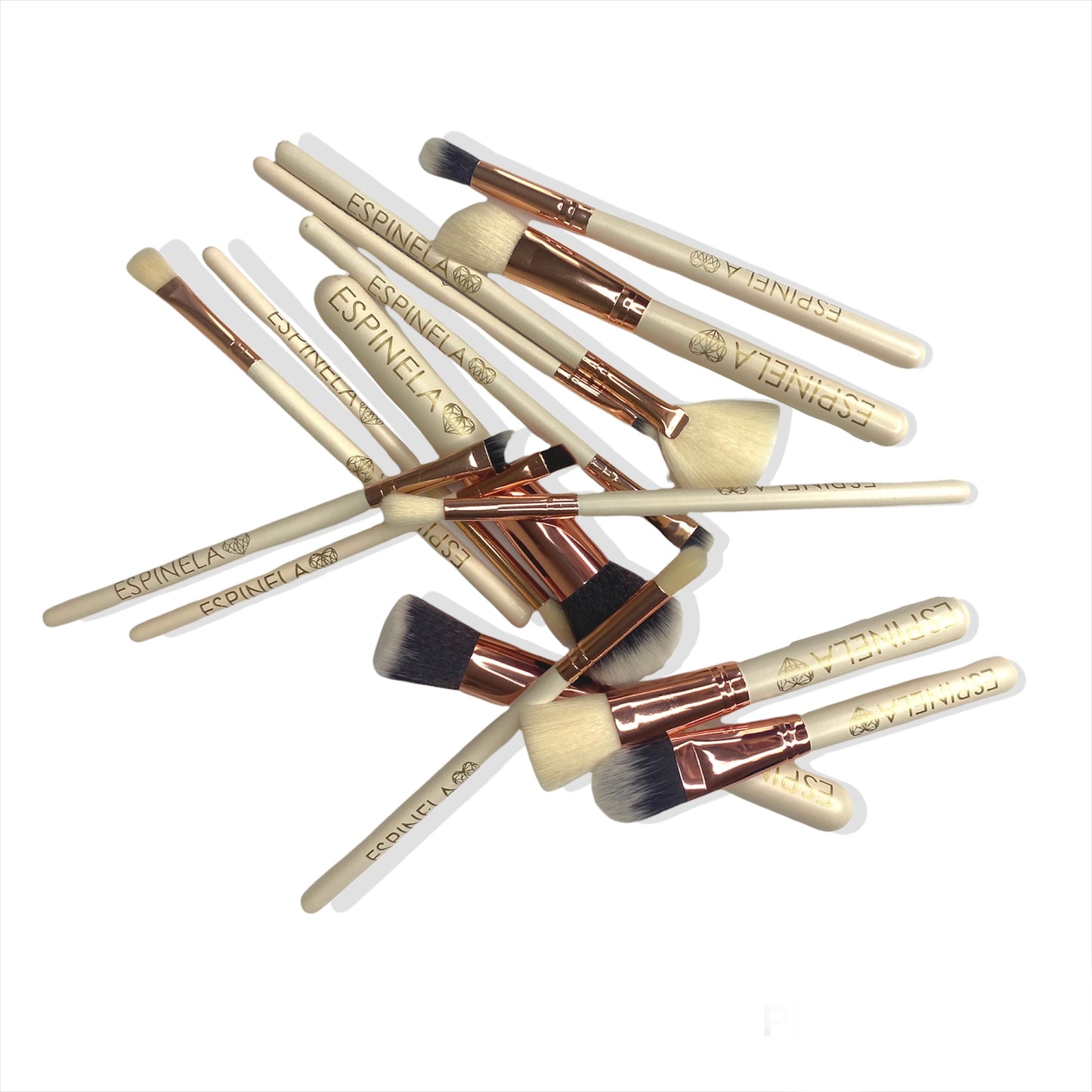 Brochas de maquillaje + cosmetiquera